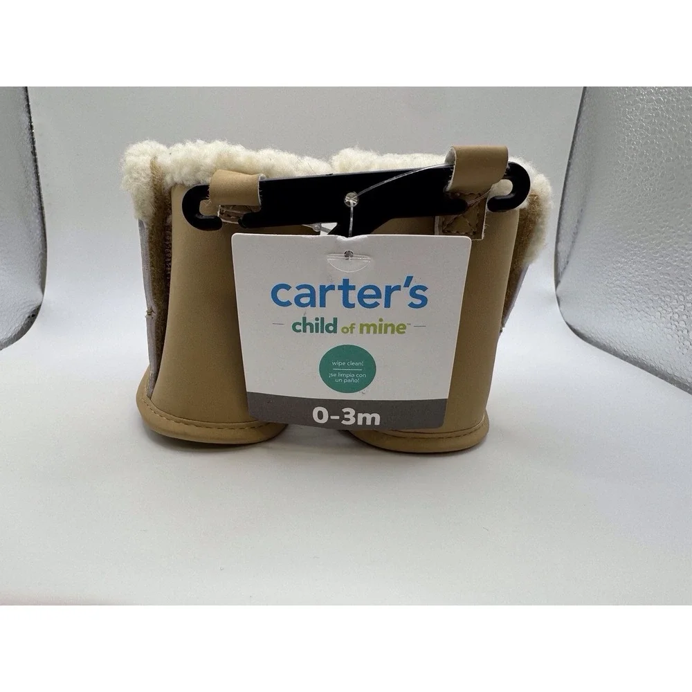 Carter's Child of Mine Baby Shoes NWT Infant Toddler Soft Sole Crib Shoes 0-3 M‎